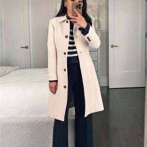 J Crew Lady Day Coat Cream